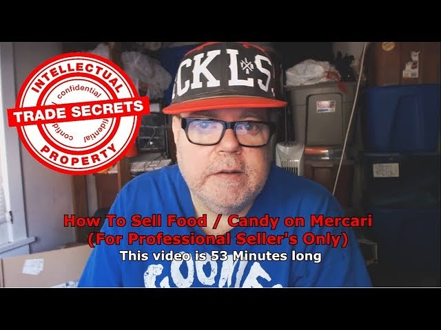 How to sell food and candy on Mercari Marketplace
